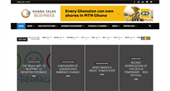 Desktop Screenshot of ghanatalksbusiness.com